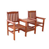 Woodlands Outdoor Furniture Coogee Outdoor Timber Deck Chair &amp; Table Combo