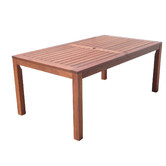 Woodlands Outdoor Furniture Jackson Rectangular Shorea Hardwood Table