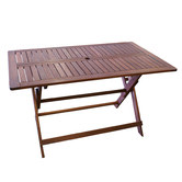 Woodlands Outdoor Furniture Island Shorea Hardwood Folding Table