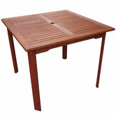 Woodlands Outdoor Furniture 2 Seater Square Outdoor Dining Table &amp; Chairs Set
