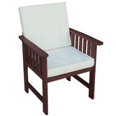 Woodlands Outdoor Furniture Matahari Shorea Wood Outdoor Armchair