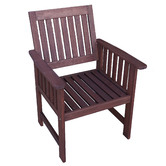 Woodlands Outdoor Furniture Matahari Shorea Wood Outdoor Armchair