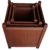 Woodlands Outdoor Furniture 3 Piece Shorea Wood Planter Box Set