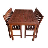 Woodlands Outdoor Furniture 4 Seater Malay Outdoor Table &amp; Bench Set