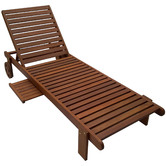 Woodlands Outdoor Furniture Kauaian Shorea Wood Sun Lounger
