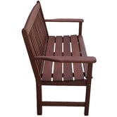 Woodlands Outdoor Furniture Luneburg 2 Seater Shorea Wood Outdoor Bench