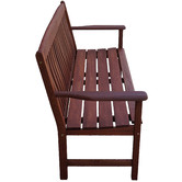Woodlands Outdoor Furniture Luneburg 3 Seater Shorea Wood Outdoor Bench