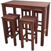 Woodlands Outdoor Furniture 4 Seater Patio Outdoor Bar Table Set