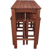 Woodlands Outdoor Furniture 4 Seater Patio Outdoor Bar Table Set
