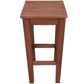 Woodlands Outdoor Furniture 78cm Patio Shorea Wood Outdoor Barstool