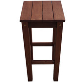 Woodlands Outdoor Furniture 78cm Patio Shorea Wood Outdoor Barstool