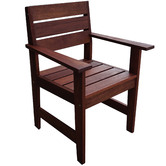 Woodlands Outdoor Furniture Lazio Shorea Wood Outdoor Armchair