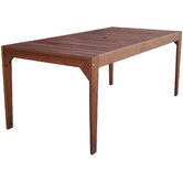Woodlands Outdoor Furniture Lazio Shorea Wood Outdoor Dining Table