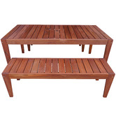 Woodlands Outdoor Furniture 6 Seater Lazio Outdoor Dining Set with Backless Benches