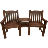 Woodlands Outdoor Furniture Amsterdam 2 Seater Outdoor Chair &amp; Side Table Set