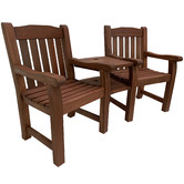 Woodlands Outdoor Furniture Amsterdam 2 Seater Outdoor Chair &amp; Side Table Set