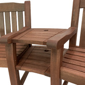 Woodlands Outdoor Furniture Amsterdam 2 Seater Outdoor Chair &amp; Side Table Set