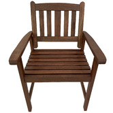 Woodlands Outdoor Furniture Malay Shorea Wood Outdoor Armchairs