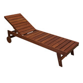 Woodlands Outdoor Furniture Lazio Shorea Wood Sun Lounge