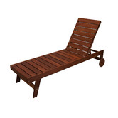 Woodlands Outdoor Furniture Lazio Shorea Wood Sun Lounge