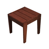 Woodlands Outdoor Furniture Lazio Shorea Wood Outdoor Side Table