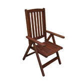 Woodlands Outdoor Furniture Lazio Shorea Wood Outdoor Folding Chair
