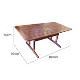 Woodlands Outdoor Furniture Shorea Hardwood Outdoor Table