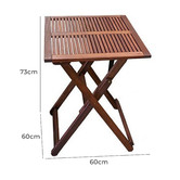 Woodlands Outdoor Furniture Concha Square Outdoor Timber Folding Table