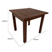 Woodlands Outdoor Furniture Sanders Small Outdoor Timber Side Table