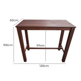 Woodlands Outdoor Furniture Patio Shorea Wood Outdoor Bar Table