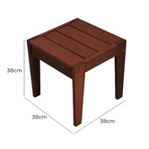 Woodlands Outdoor Furniture Lazio Shorea Wood Outdoor Side Table