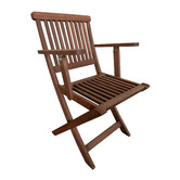 Woodlands Outdoor Furniture Island Shorea Wood Outdoor Dining Set