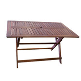 Woodlands Outdoor Furniture Island Shorea Wood Outdoor Dining Set