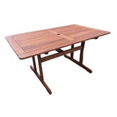 Woodlands Outdoor Furniture Monroe Shorea Wood Outdoor Dining Set
