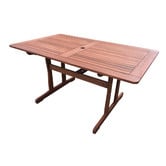 Woodlands Outdoor Furniture Monroe Shorea Wood Outdoor Dining Set