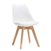 Continental Designs Wyatt Dining Table &amp; 6 Padded Eames Replica Chairs Set