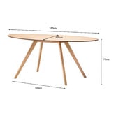 Continental Designs Betty Dining Table Set with 4 Padded Eames Chairs