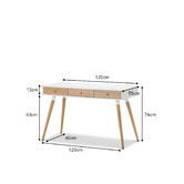 Continental Designs Oak Scandi Desk