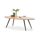 Continental Designs Ash &amp; Black Oval Marina Coffee Table