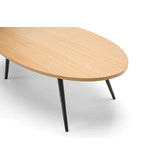 Continental Designs Ash &amp; Black Oval Marina Coffee Table