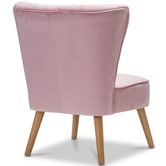 Continental Designs Ayana Velvet Slipper Accent Chair