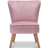 Continental Designs Ayana Velvet Slipper Accent Chair