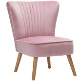 Continental Designs Ayana Velvet Slipper Accent Chair