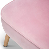 Continental Designs Ayana Velvet Slipper Accent Chair