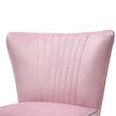 Continental Designs Ayana Velvet Slipper Accent Chair