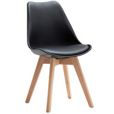 Continental Designs Manhattan Dining Table &amp; Eames Replica Padded Chairs Set