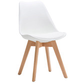 Continental Designs Manhattan Dining Table &amp; Eames Replica Padded Chairs Set