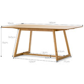 Continental Designs Manhattan Dining Table &amp; Eames Replica Padded Chairs Set