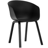 Continental Designs Bruno Dining Table with Black Hay Scoop Replica Chairs Set