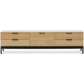 Continental Designs Macy Oak Veneer Entertainment Unit